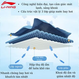 Khăn tập gym LINING LXXR800 793 chính hãng, thấm hút mồ hôi, hạ nhiệt, mát lạnh, khô nhanh khi chơi thể thao