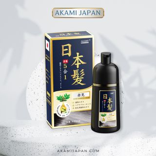Dầu gội nhuộm phủ bạc tóc Akami Nhật Bản chính hãng - Nâu Hạt Dẻ