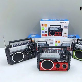 Đài FM Radio Bluetooth Năng Lượng Mặt trời Model FP-722-S