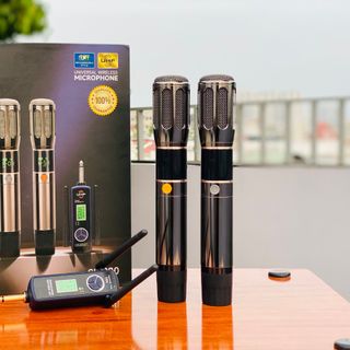 Micro Đa Năng SL980 - Micro Không Dây Chống Hú Chuyên Cho Karaoke Gia Đình Sân Khấu Thiết Kế Mới Lạ Siêu Đẹp Bắt Sóng Xa Sử Dụng Cho Tất Loại Loa Kéo, Vang, Amply, Pin Sạc