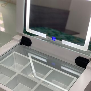Bàn trang điểm thông minh LTD Decor , bàn phấn decor đèn led trang trí phòng ngủ sang trọng, gấp gọn tiện ích gỗ MDF