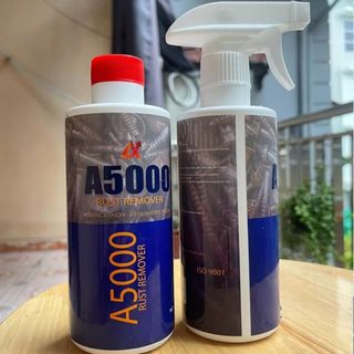 Chai Xịt Tẩy Rỉ Sét, Ố Vàng Cực Mạnh A5000 500ML, Tẩy Cặn Canxi, Ố Bẩn Trên Mọi Bề Mặt Đồ Gia Dụng