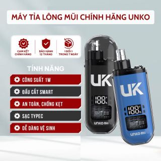 Máy cắt tỉa lông mày lông mũi điện mini UNKA, Sử dụng pin sạc, Vệ sinh dễ dàng giá sỉ