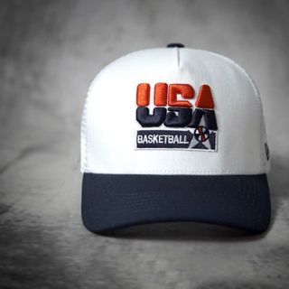 Nón Lưỡi Trai USA Basketball Trắng Cap