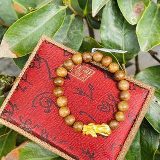 Vòng tay trầm hương cao cấp mix charm tỳ hưu mang lại tài lộc thuận lợi may mắn công việc