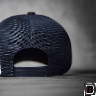 Nón Lưỡi Trai BWB Authentic Navy Da Lộn Lưới Cap