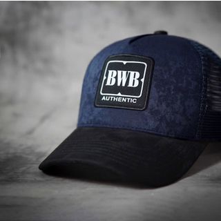 Nón Lưỡi Trai BWB Authentic Navy Da Lộn Lưới Cap