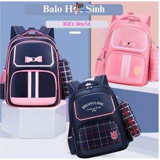 (Hàng Mới Về) Balo Tiểu Học Bé Trai, Bé Gái, Chống Thấm Nước Kèm Túi Bút Thiết Kế Tiện Lợi Cho Bé