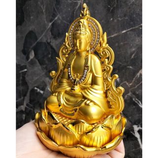 Tượng Phật Bà Quan Âm Dát Vàng Để Xe Ô tô