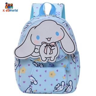 (Hàng Mới)Balo mầm non Bé Gái, Bé Trai Hình Kuromi, Cinamol.Mèo kitty, Melody, Kích thước 27*21*11cm