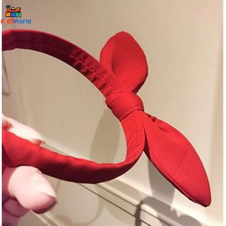 Phụ Kiện Tóc Băng Đô Hình Nơ Đỏ Dịp Lễ Tết, Giáng Sinh, Cài Tóc, Bờm Tóc Cho Bé Gái Dễ Thương, Hình Gấu Dâu, KuRomi
