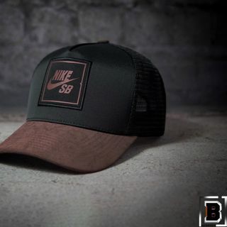 Nón Lưỡi Trai Thể Thao Ni.Ke SB Đen Nâu Cap