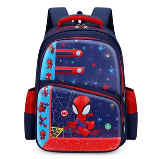 (Hàng mới về) Balo tiểu học Bé Trai, Bé Gái Hình Siêu Nhân, Khủng Long, In 3D Kích thước 38*20*28cm