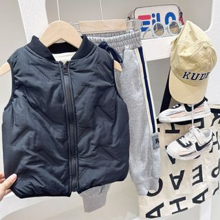 (Hàng QCCC) Áo Khoác Gile Lót Lông Cho Bé Trai, Bé Gái Ấm Dày Dặn Gọn Form