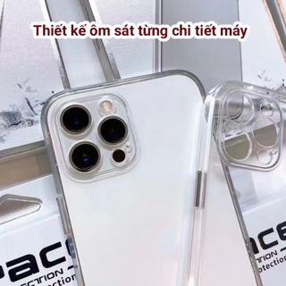 Ốp iphone Space chống sốc lưng cứng, viền dẻo, trong suốt chống ố, full hộp - Ip 7P/8P/X/XR/Xsmax/11/12/13/14/15/ Promax