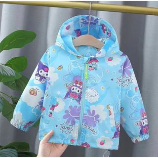 Áo Khoác Gió, Áo Chống Nắng Bé Trai, Bé Gái, Nhân Vật Hoạt Hình kuromi, Cianmol, Màu sắc tươi sáng