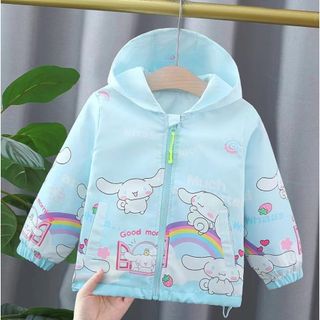 Áo Khoác Gió, Áo Chống Nắng Bé Trai, Bé Gái, Nhân Vật Hoạt Hình kuromi, Cianmol, Màu sắc tươi sáng