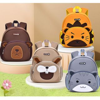 (Hàng Mới Về) Balo Mầm Non Cao Cấp Bé Trai, Bé Gái, Balo Mẫu Giáo Thỏ Nâu Kèm Dây Chống Lạc, Balo Siêu Nhẹ, chống thấm n