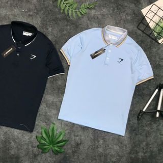 Áo cổ nam - logo thêu Chất liệu: thun poly Size: M L XL XxL Ri: 2222 Tách nửa ri được
