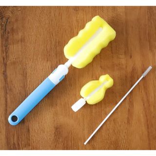 (Tặng Kèm bộ vệ sinh bình, ly) Bình Nước Cho Bé Đi Học, Đi chơi + Dây đeo+Stiker Chống Tràn 600ml