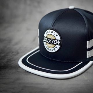 Mũ Brix.ton Xanh Viền Trắng Snapback
