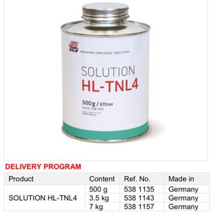 Keo dán băng tải SOLUTION HL-TNL4(3,5kg)