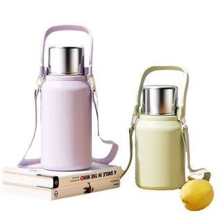 Bình Nước Giữ Nhiệt Inox 316,Bình Thuỷ Giữ Lạnh, Giữ Nóng Dung Tích 800ml Có quai xách, dây quai đeo