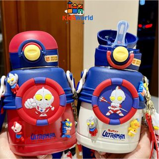 Bình Giữ Nhiệt Siêu Nhân Kèm Stiker,Bình Giữ Nhiệt Cho Bé Trai,Bé Gái, Bình Inox 316,Dung tích 600ml