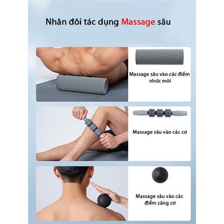 Con lăn massage chính hãng LINING LJSR628, massage cổ vai gáy, con lăn giãn cơ
