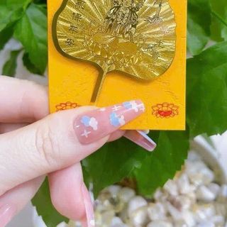 Lá Bồ Đề Mạ Vàng, Kim Loại Bỏ Ốp Điện Thoại Mang Lại Bình An, Tài Lộc