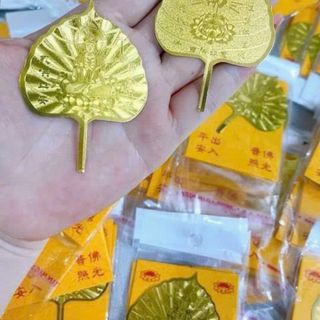 Lá Bồ Đề Mạ Vàng, Kim Loại Bỏ Ốp Điện Thoại Mang Lại Bình An, Tài Lộc