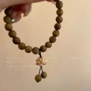 Hoa Đàn Hương Lắc Tay, Đàn Hồi Dệt Tay Gỗ Đính Hạt Vòng Tay, Thẩm Mỹ Dây Xích Tay Trang Sức Mân Côi Xanh Tự Nhiên Vòng Tay Gỗ Đàn Hương Cặp Đôi