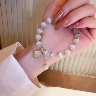 Phong Cách Mới Mèo May Mắn Đính Hạt Vòng Tay Nữ Thời Trang Thiết Kế Niche Nhìn Cao Cấp Đính Hạt Vòng Tay Đơn Giản Tay Trang Sức