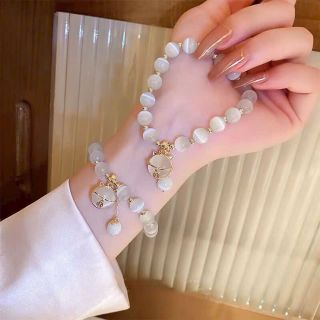 Phong Cách Mới Mèo May Mắn Đính Hạt Vòng Tay Nữ Thời Trang Thiết Kế Niche Nhìn Cao Cấp Đính Hạt Vòng Tay Đơn Giản Tay Trang Sức