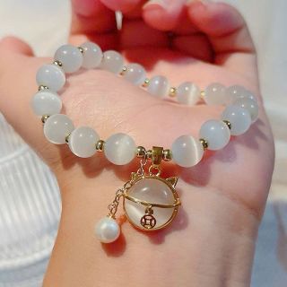 Phong Cách Mới Mèo May Mắn Đính Hạt Vòng Tay Nữ Thời Trang Thiết Kế Niche Nhìn Cao Cấp Đính Hạt Vòng Tay Đơn Giản Tay Trang Sức