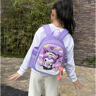 Balo Mầm Non bé trai, Bé Gái Hình Kuromi Dễ Thương, Mẫu Mới 2024, Balo Mẫu Giáo Nhân Hoạt Hình