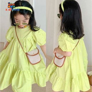 (Hàng Mới về) QCCC Váy Đầm Bé Gái sáng Màu Sắc dễ thương, mùa hè thoáng mát, đi học đi chơi, đi du lịch Phong cách Hàn Q