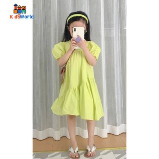 (Hàng Mới về) QCCC Váy Đầm Bé Gái sáng Màu Sắc dễ thương, mùa hè thoáng mát, đi học đi chơi, đi du lịch Phong cách Hàn Q