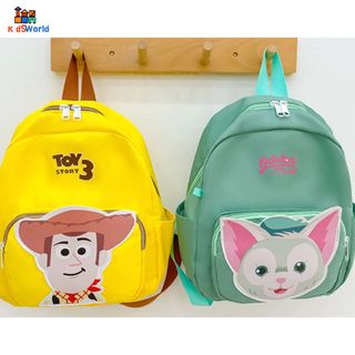 (Hàng mới về) Balo mầm non cho bétrai, bé gái, Balo đi nhà trẻ siêu nhẹ, chống thấm nước, màu vàng, màu xanh, màu hồng