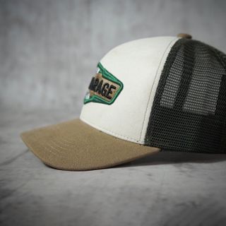 Nón Thiết Kế BWB-Garage Kem Nâu Lưới Cap