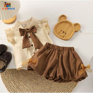 (Hàng Chuẩn QC) Set Đồ Áo Quần Bé Gái HQCC, Set Bé Gái Xinh, Set Đi Học Set Đi Chơi, Phong Cách Hàn Quốc