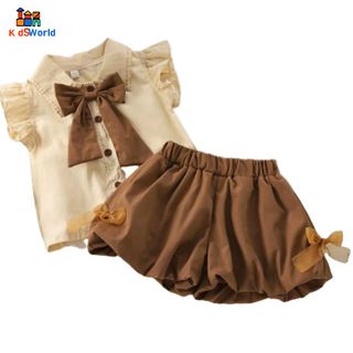 (Hàng Chuẩn QC) Set Đồ Áo Quần Bé Gái HQCC, Set Bé Gái Xinh, Set Đi Học Set Đi Chơi, Phong Cách Hàn Quốc