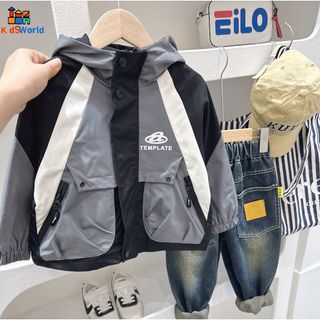 (Hàng mới về)Áo Khoác Gió Bé Trai Phong Cách Hàn Quốc, Áo Ấm Mùa Đông Thiết Kế Phong Cách Mạnh Mẽ Cá Tính, Áo Ấm Mùa Đôn