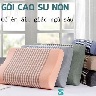 GỐI CAO SU NON HỖ TRỢ CỔ GIẢM ĐAU VAI GÁY giá sỉ