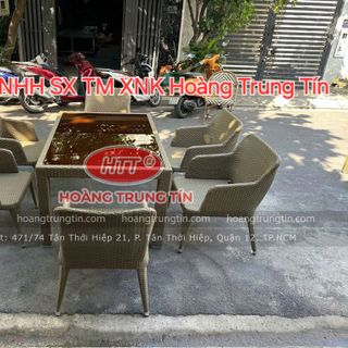 Bàn ghế nhựa giả mây cho nhà hàng Resort cao cấp giá sỉ
