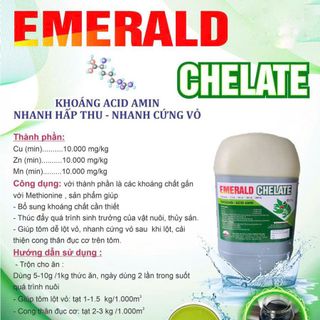 EMERALD CHELATE – Khoáng nước Acid Amin nhanh hấp thu, nhanh cứng vỏ