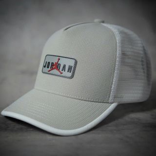 Mũ Lưỡi Trai Jor.dan Xám Trắng Lưới Cap Chất Dù phối lưới