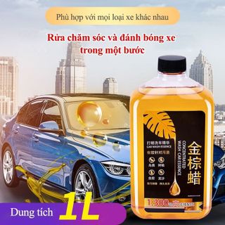 (BÁN SỈ) Tinh Chất Nước Rửa Xe Đậm Đặc Sáp Vàng - 1 Lít Pha Tỉ Lệ 300 lần Làm Sạch Hiệu Quả