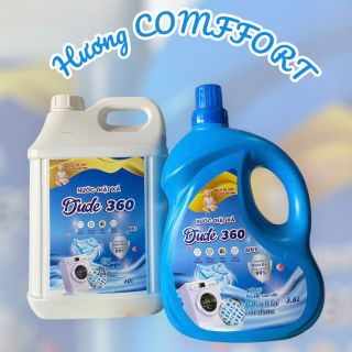 Nước giặt xả Dude 360 can 10L