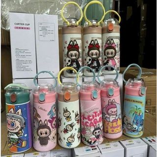 BÌNH GIỮ NHIỆT 500ML LABUBU KÈM ỐNG HÚT